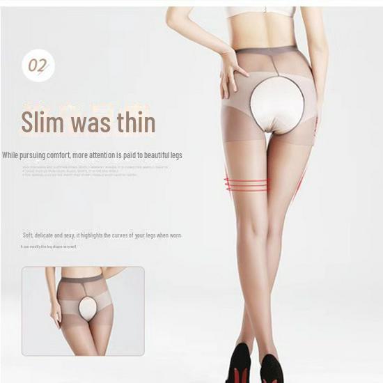Ultra-Thin Open-Crotch Summer Pantyhose – Snag-Resistant, Breathable & Sexy Design for Women
