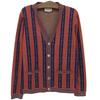 Gucci Excellent Condition Horsebit Chain Cashmere Blend Cardigan for Men, Red/Blue, Size M, 572622, Red/Blue Tops M Red/BlueUsed