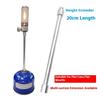 Light Weight Aluminum Alloys Gas Tanks Converter Extension Rod Replacement Gas Lamp Extension Tube Easy to Install