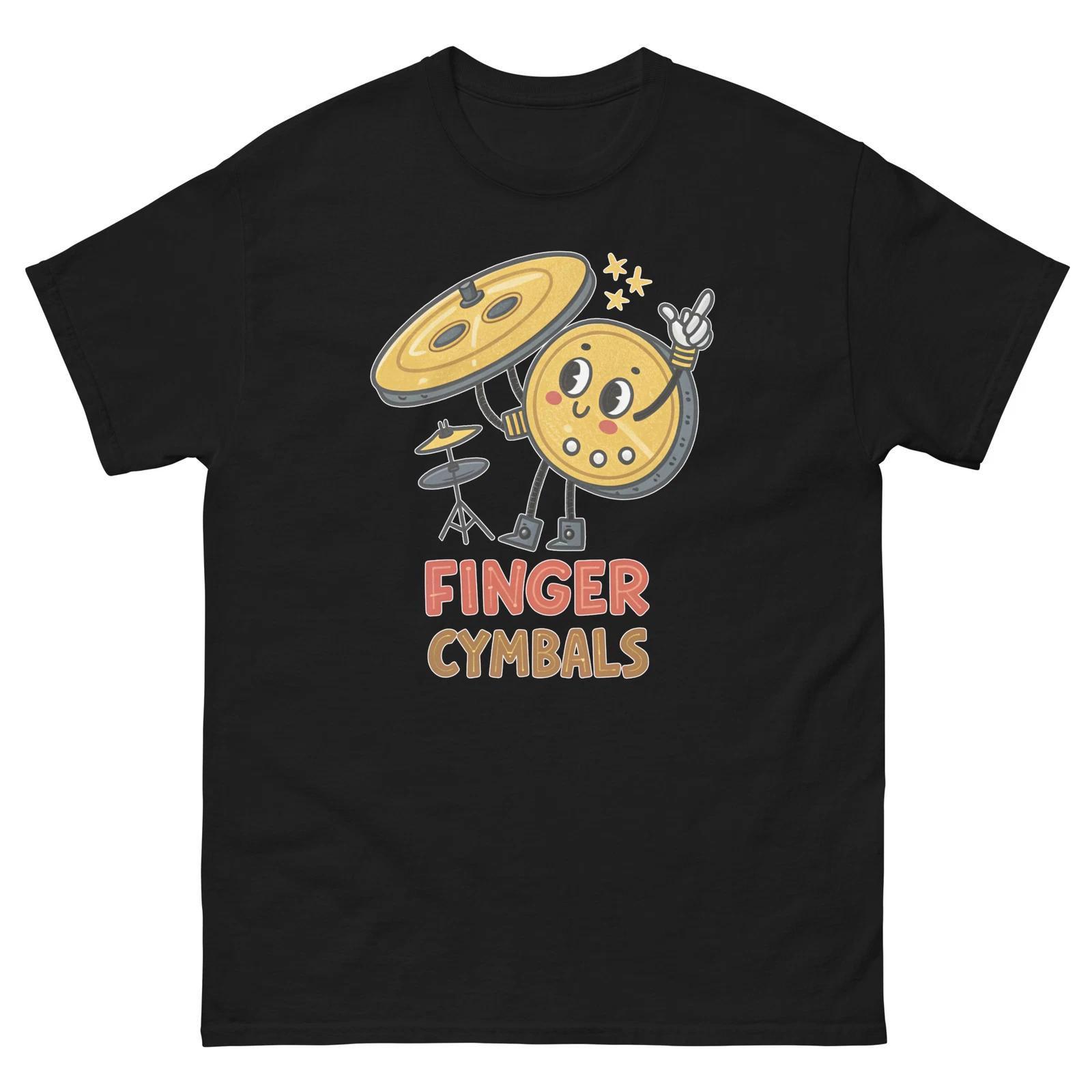 Finger Cymbals Musical Instrument Illustration T-Shirt S