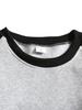 Plus Size Men's Fleece Sports Set: Loose Round Neck Sweatshirt & Running Suit