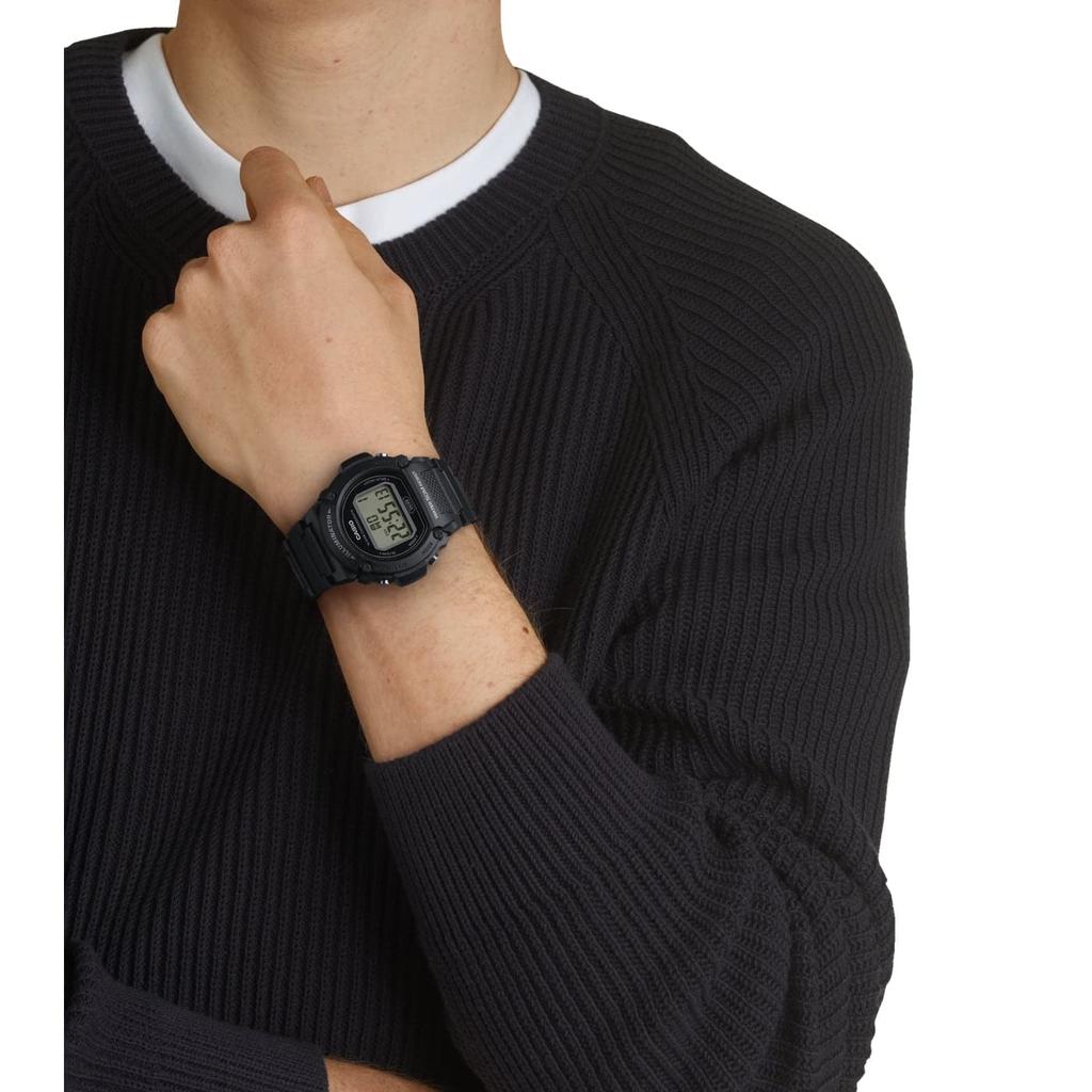 CASIO Digital Watch Black Men's W-219H-1AVEF
