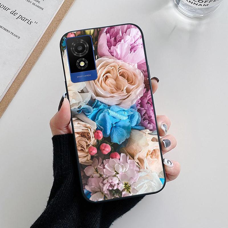 For TCL 501 Case Fashion Soft Silicone Back Cases for TCL 501 T433D Phone Cover TCL501 etui Fundas