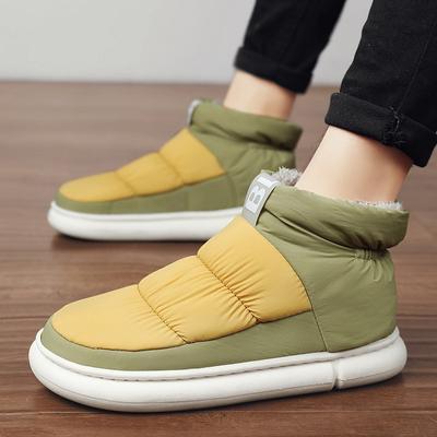 Bottes de neige en fourrure Comwarm pour femmes, bottes d'hiver à plateforme épaisse, chaussures en coton pelucheux, bottes d'intérieur et d'extérieur imperméables et chaudes pour la maison