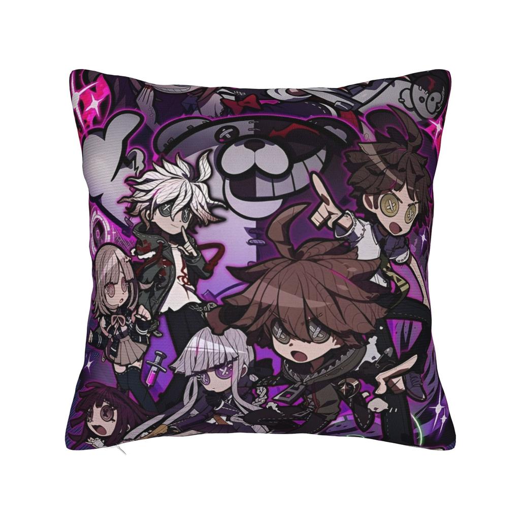 Decorative Pillowcase Danganronpa Japanese Anime Accessories Home Throw Pillow Case Cover Square Multiple Sizes