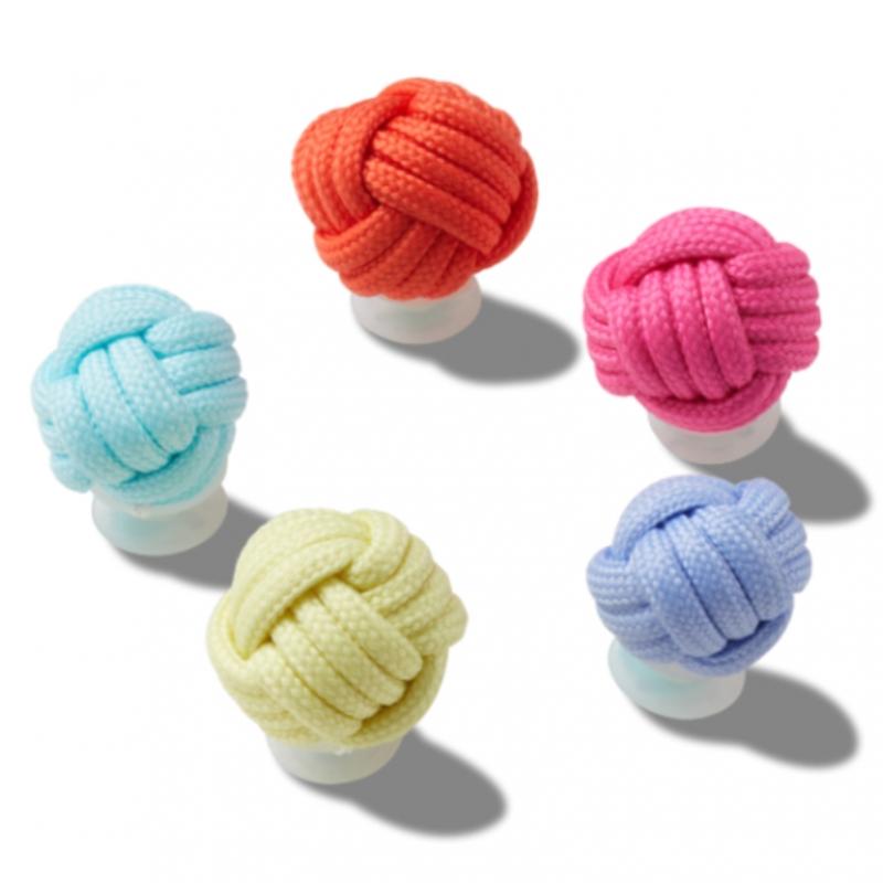 Crocs Knotted Puff Zibbitz Set Of 5 10015436