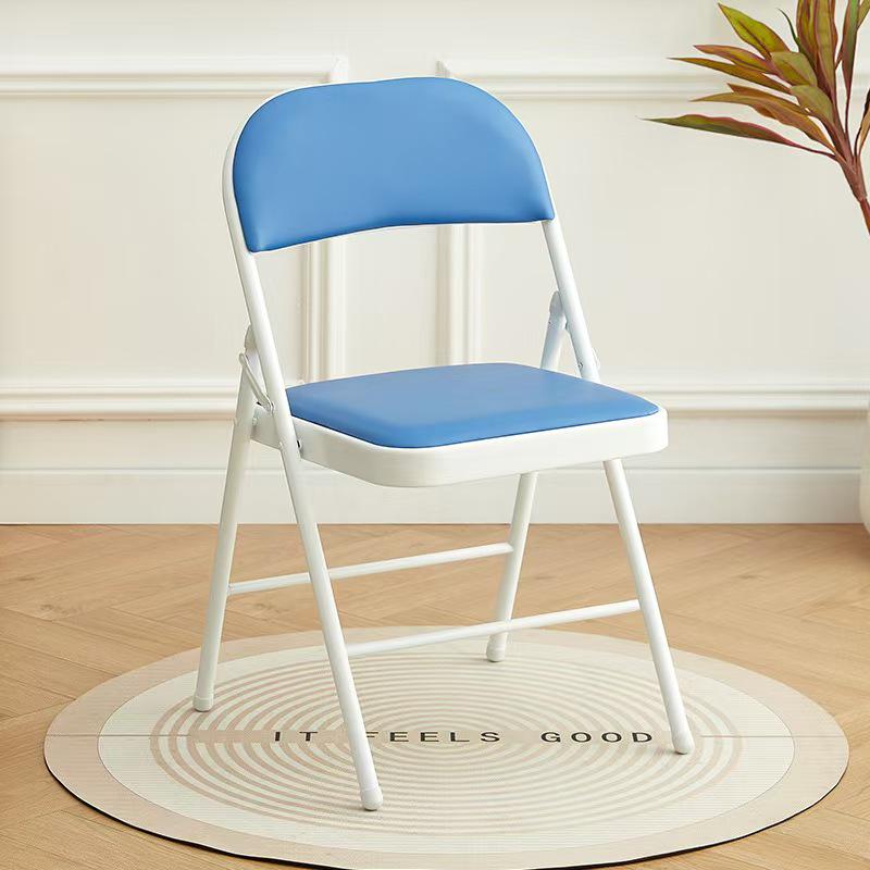 Versatile Folding Chair: Soft Upholstered, Metal Frame, Portable, Ideal for Dining, Office, or Training Use