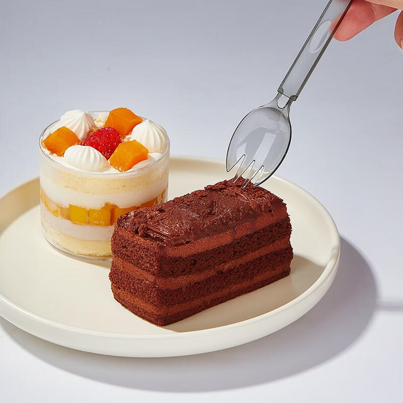 YOUAO Disposable Forks [50 Individually Wrapped], Soup Spoons, Rice Spoons, Soup Spoons, Tablespoons, Ice Cream Spoons, Gray Forks
