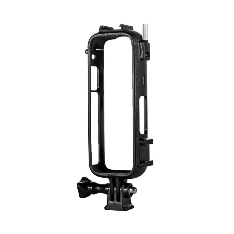 Aluminium-Schutzrahmen für Insta360 X4, langlebiger Metallgehäusekäfig mit Kaltschuhhalterung für Insta 360 X4-Kamerazubehör