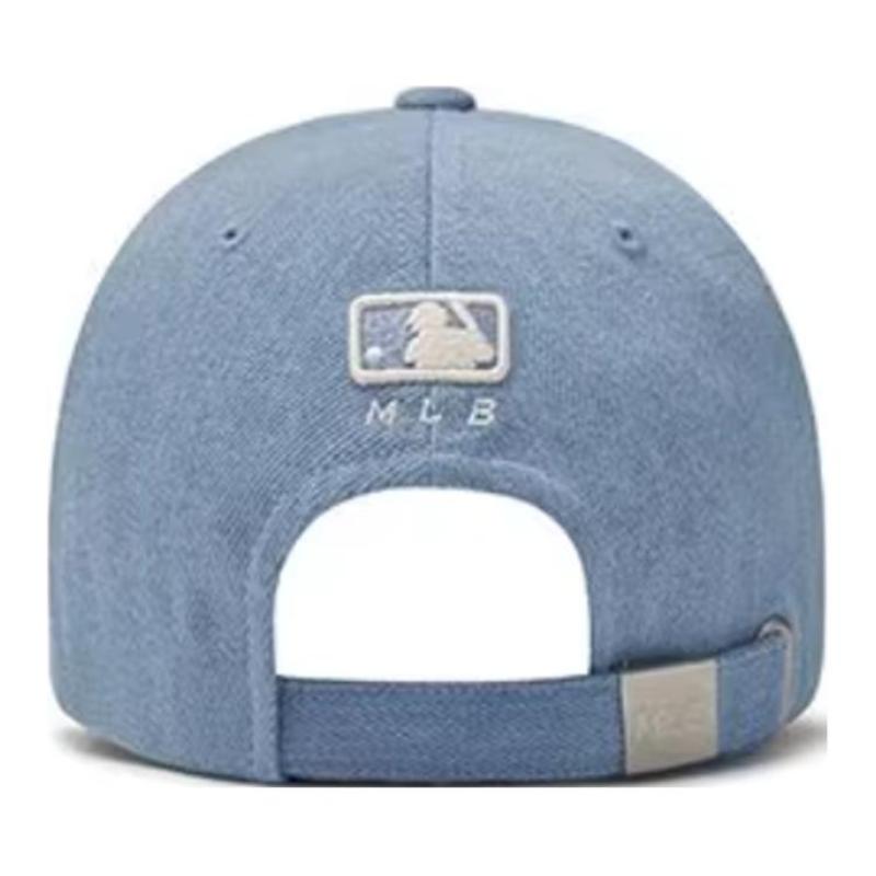 MLB Cotton Baseball Caps Unisex Light Blue/Dark Blue Fashion 3ACPVD14N