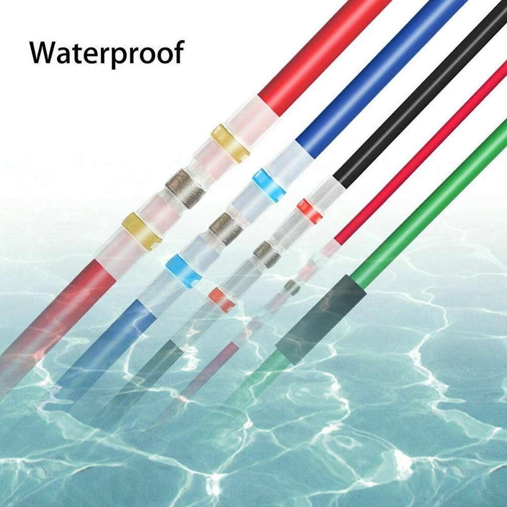 400Pcs Waterproof Solder Seal Heat Shrink Sleeve Wire Butt Terminals Connectors