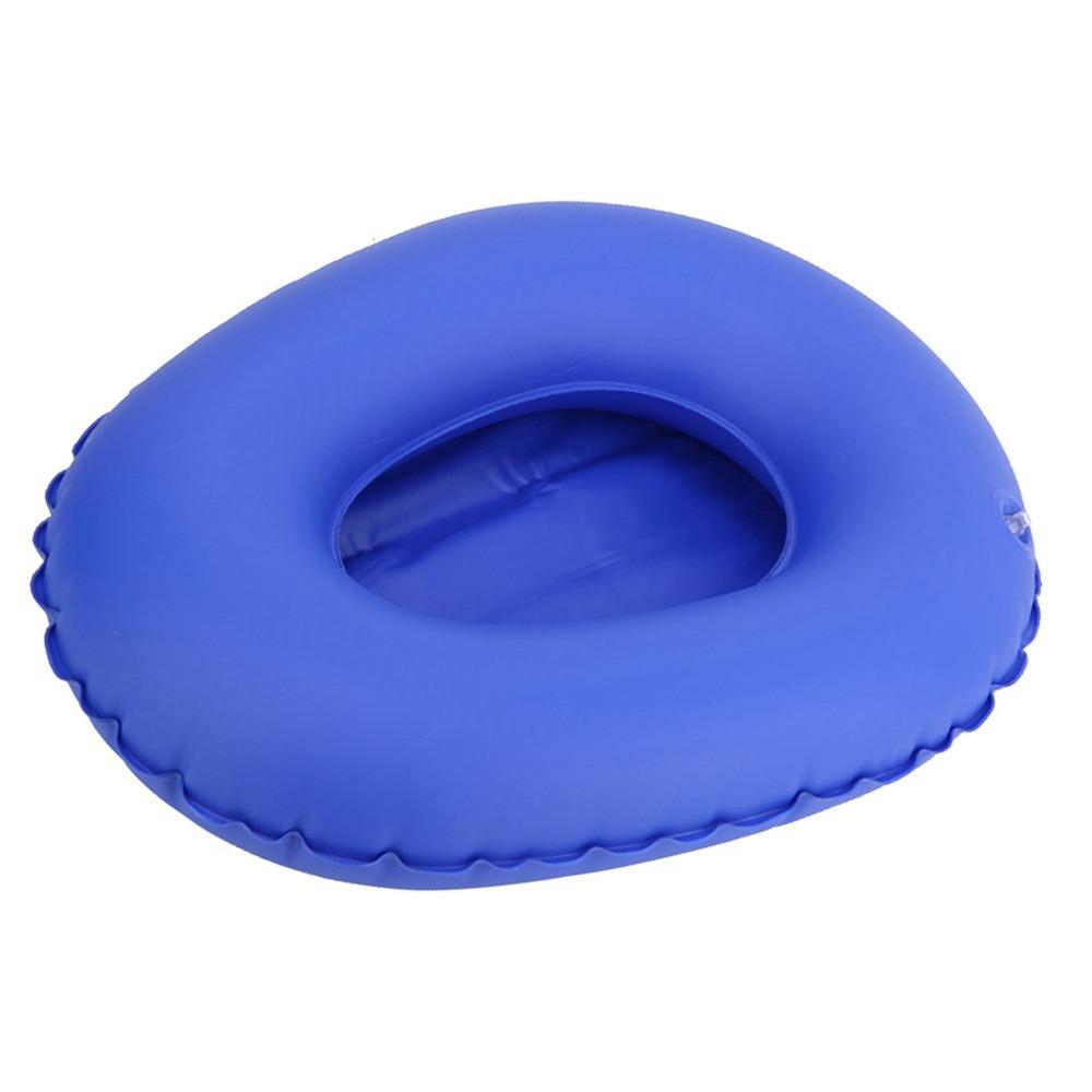 Portable Blue Inflatable Bedpan PU Lightweight Bedpan Easy To Clean Reusable Anti-bedsore Bedpan Home Nursing