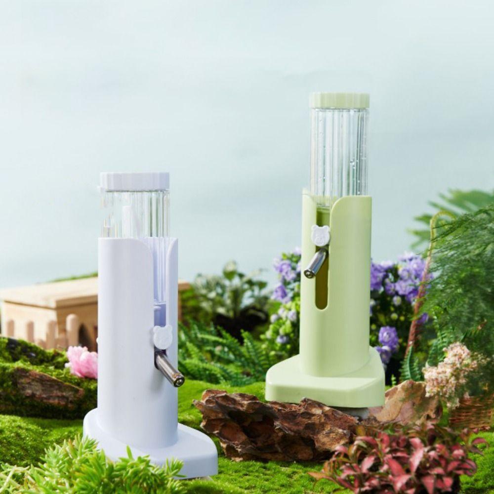 Leak-Proof Hamster Water Bottle with Stand Detachable Adjustable Small Animal Vertical Feeder Anti Rollover