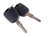 Door Lock Insert with 2 Keys - 1 Insert - Yellow Plastic Passenger Side
