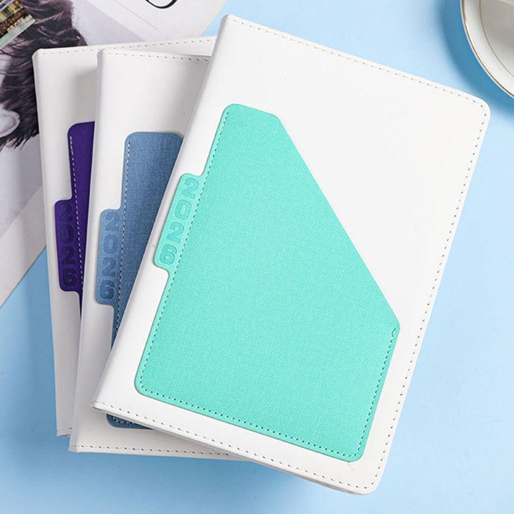 Wear-resistant 2026 Schedule Planner Notepad English 365 Days Efficiency Notebook  Office Supplies