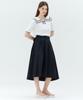 MIND BRIDGE WOMEN [W] Pleated Belted Elastic Skirt - 3 Colors