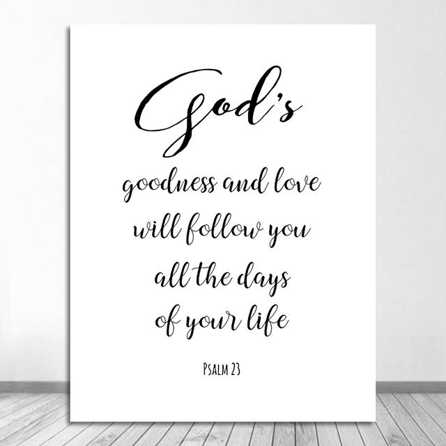Wall Art Canvas Painting Scripture God Quote Posters and Prints Pictures Living Room Home Decor Bible Verse Typography Christian