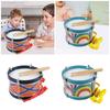 Wooden Toddler Drum Set Musical Learning Toy For Children 3+ Sensory Development Instrument With Durable Construction