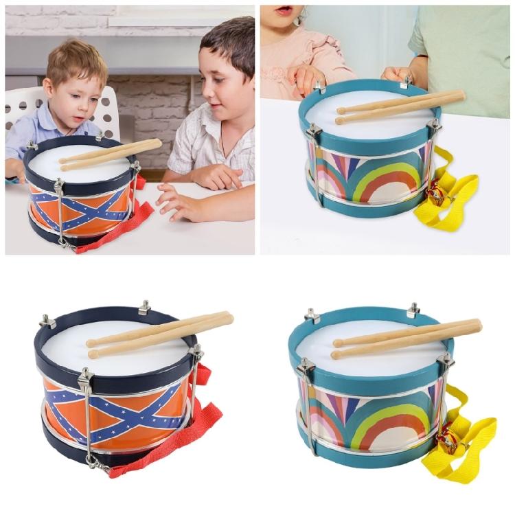 Wooden Toddler Drum Set Musical Learning Toy For Children 3+ Sensory Development Instrument With Durable Construction