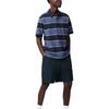 Uniqlo X JW Anderson Collaboration SS25 Striped Design Embroidered Pattern Short Sleeve Polo Shirt Unisex Polo Shirts Blue 477677-68
