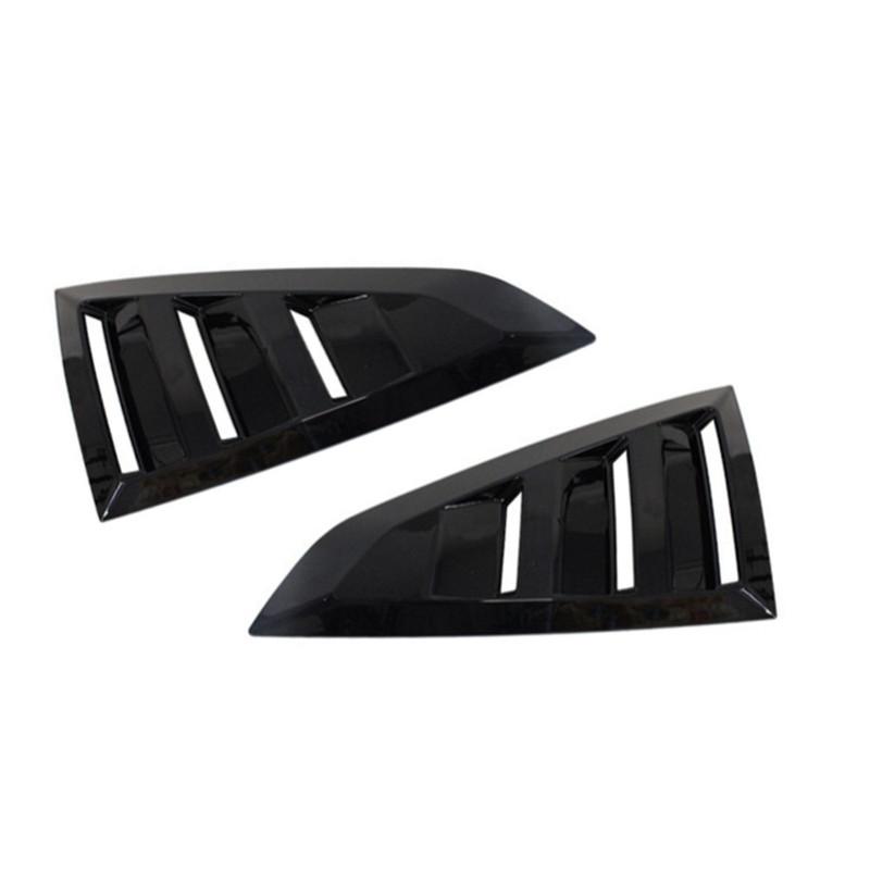 For Ford Mustang 2024-2025 Rear Window Louver Shutter Cover Side Vent Trim Windshield Scoop Cover Exterior ABS Car Accessories