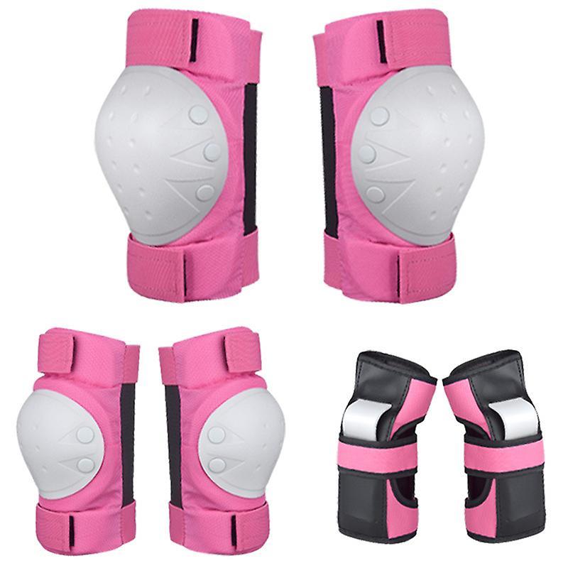 Kids Adults Knee and Elbow Pads with Wrist Guards Protective Gear Set Skateboard Protective Gear 6pcs Set