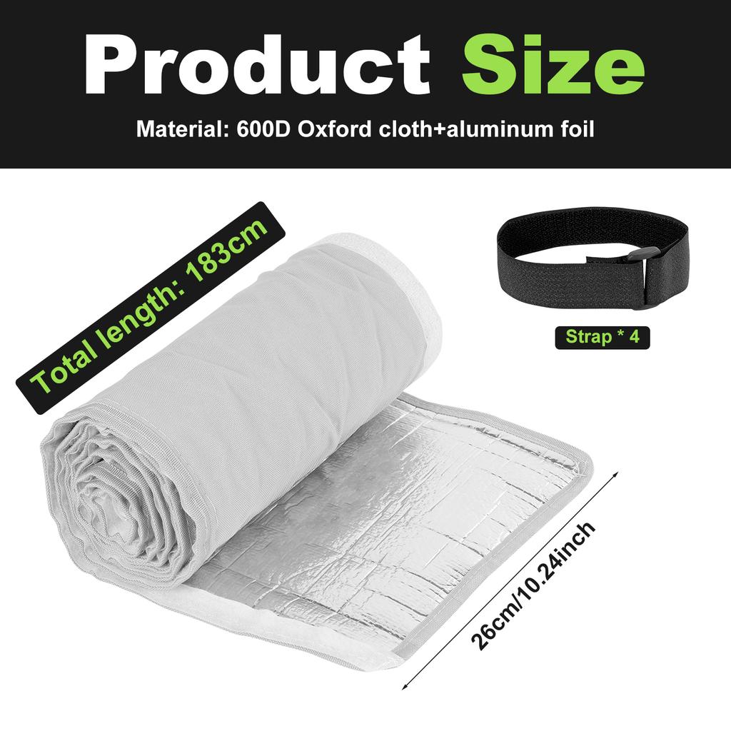 3-warstwowa osłona węża klimatyzatora Uniwersalna osłona węża AC Rura wydechowa Owijka Ochrona Wodoodporna Pyłoszczelna Izolacja termiczna