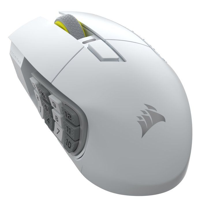Souris gamer - Sans fil - Corsair - Scimitar Elite WL SE - Blanc