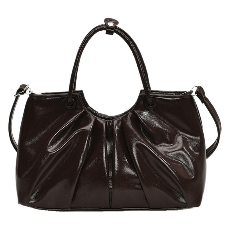 2025 pleated cloud bag new oblique span large-capacity bag single shoulder portable women's autumn and winter women's bag