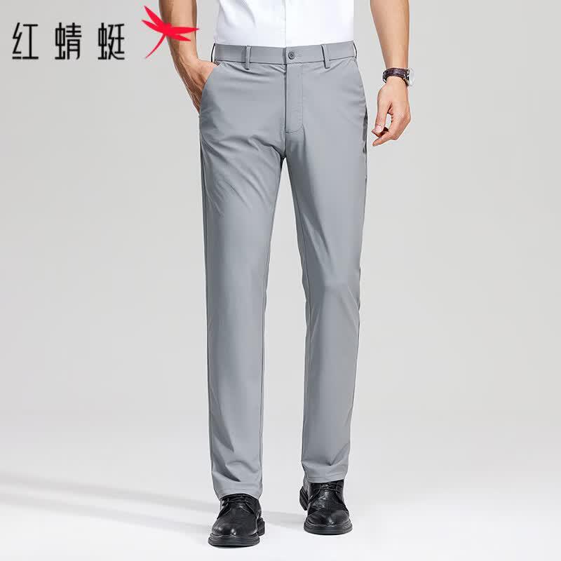 RED DRAGONFLY Men s Ice Silk Straight-Leg Casual Pants 29