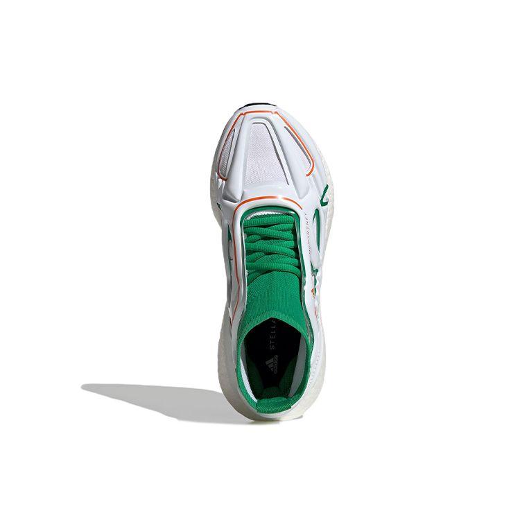 Adidas Stella McCartney X  UltraBoost 22 Green White Women Sneakers Cloud-White Semi-Impact-Orange GX9866