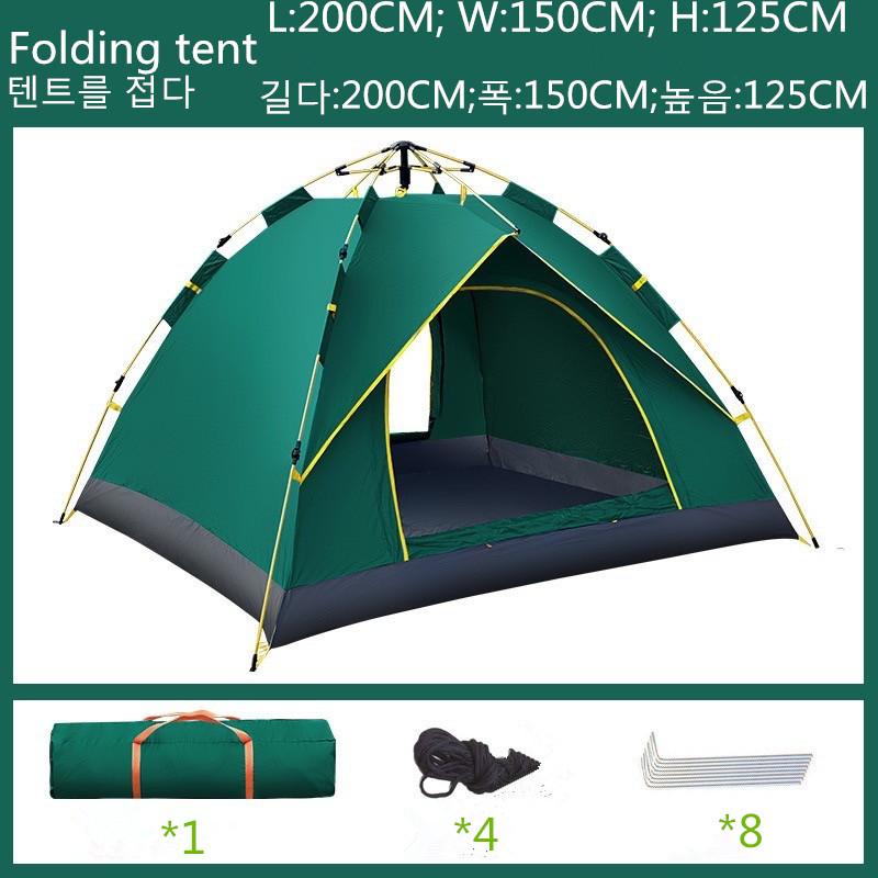 3-4 Person Tent Dome Outdoor Folding Camping Tent Ultralight Waterproof Automatic Tent Shelter Park Tents Camping Supplies