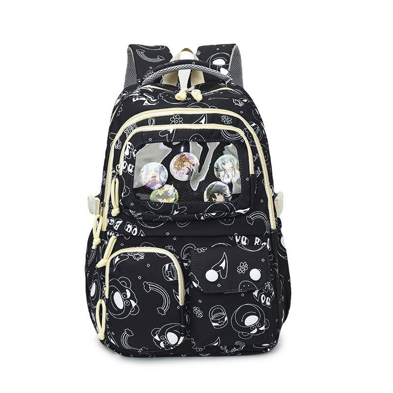 School bag high value fresh Harajuku large capacity travel back printing versatile