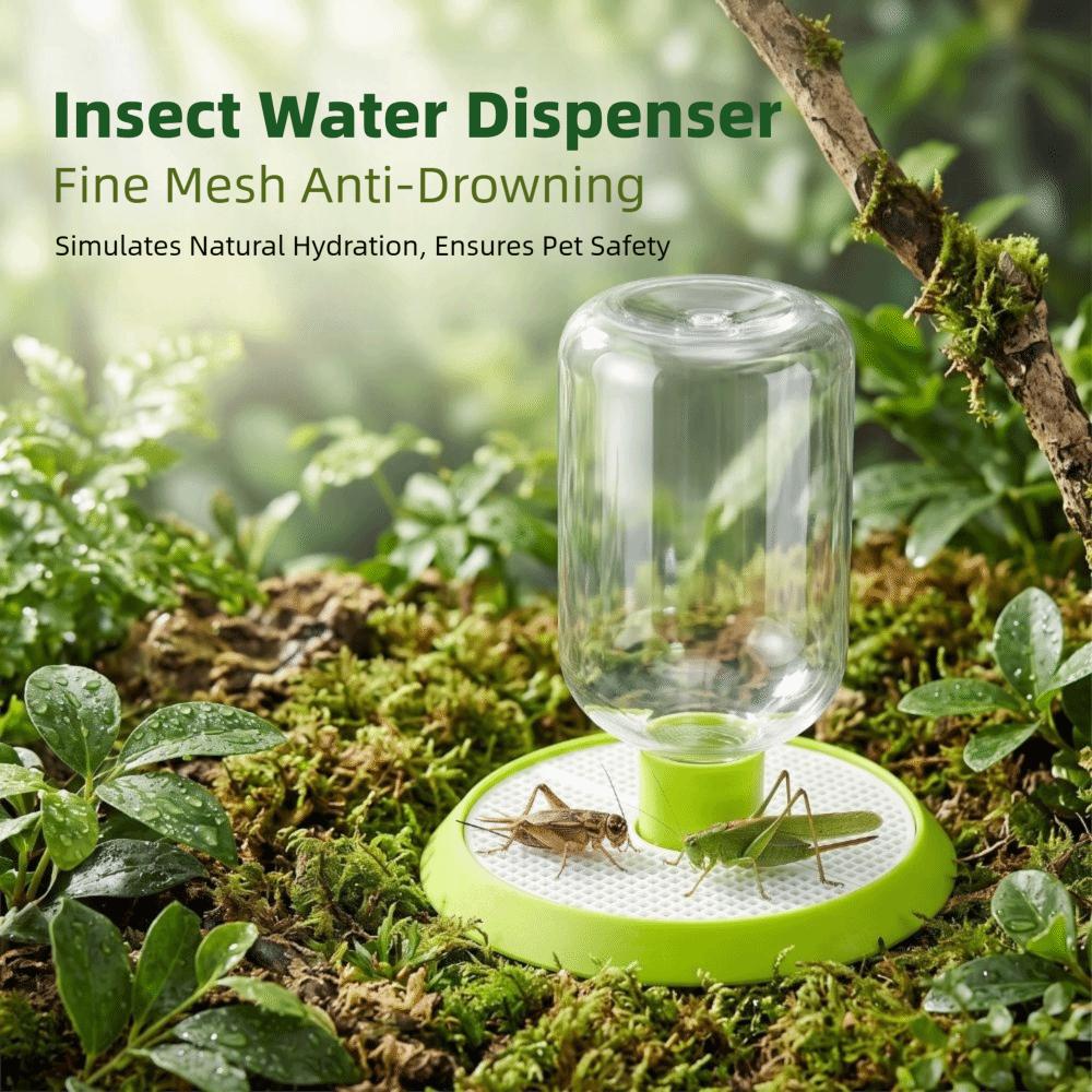 Clear Bottle Reservoir Insect Water Dispenser Perforated Base Insect Waterer Daily Hydration