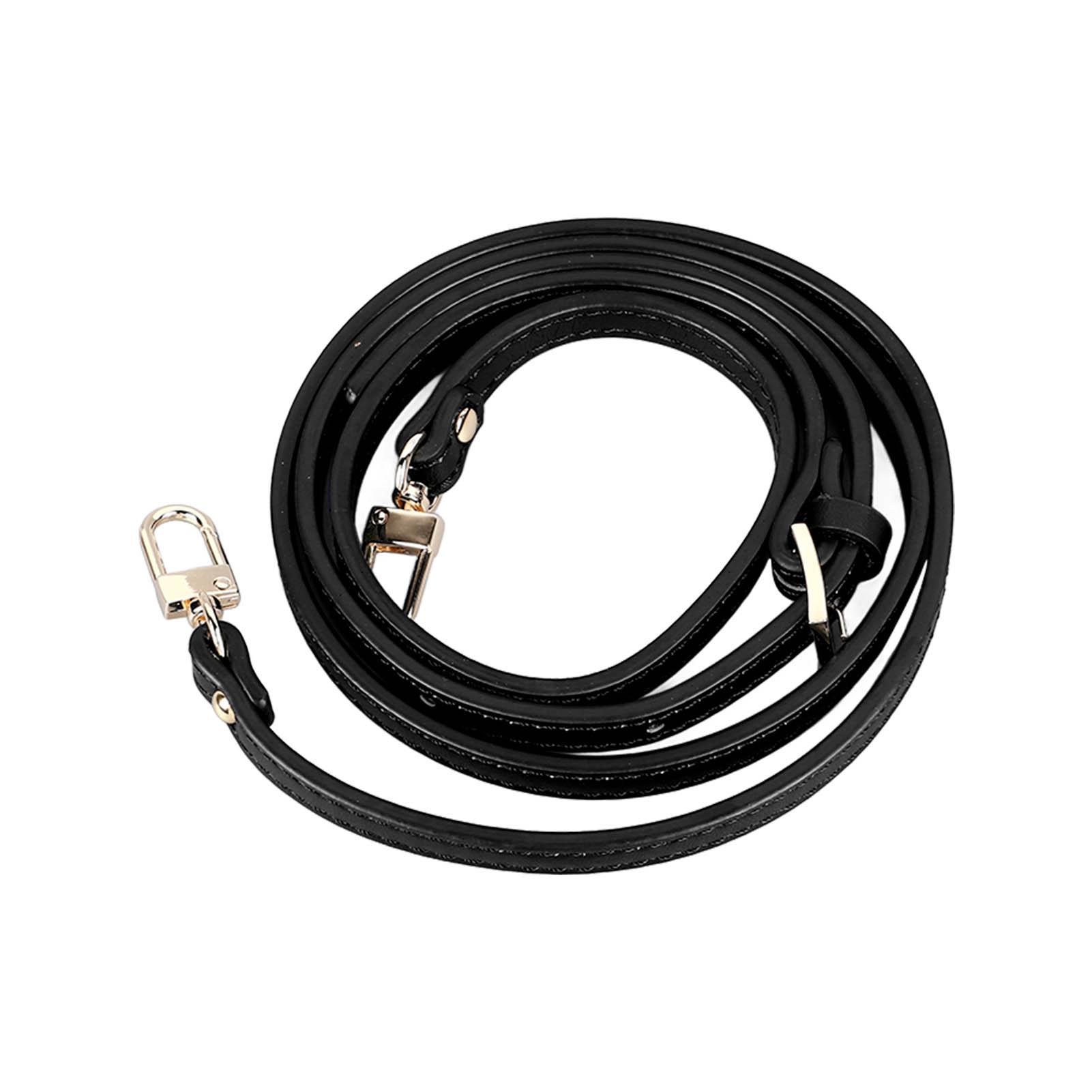 

Ремень для кожаной сумки 41,33–48,03 дюйма, регулируемый, ширина 0,35 дюйма, сменный плечевой ремень для кошелька чёрный