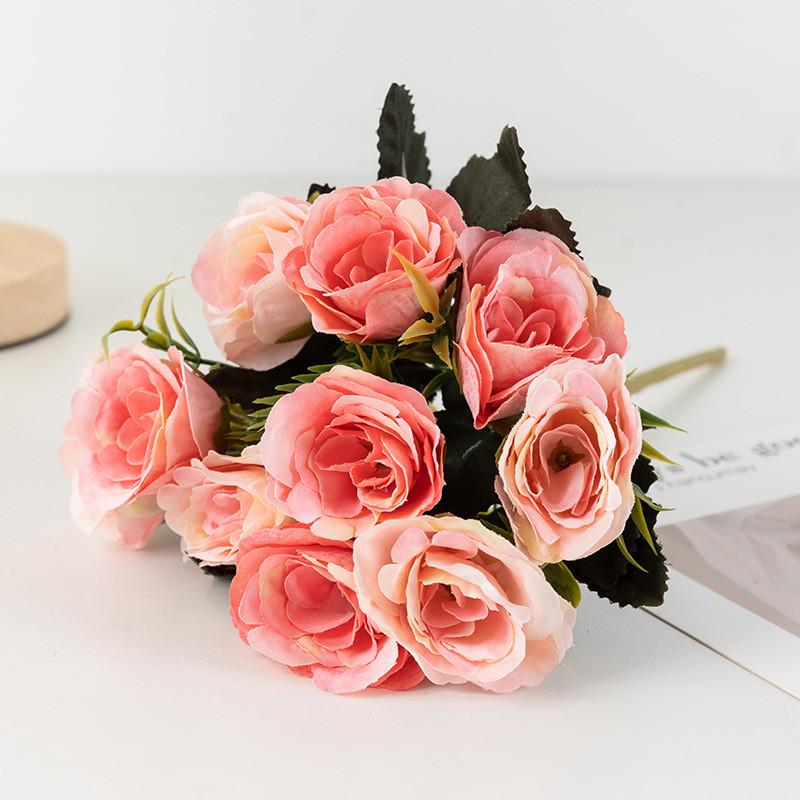 Flower Rose Simulation Wedding Bride Holding Flowers Living Room Decoration
