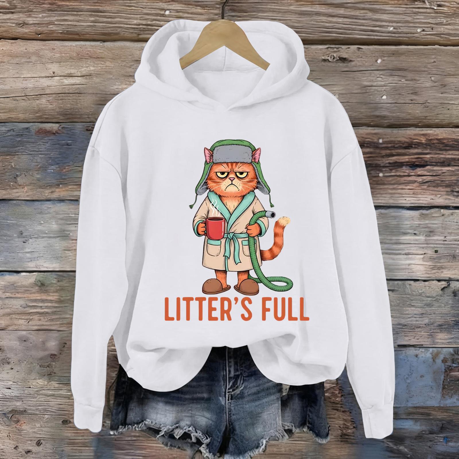 

Женская мода Повседневные универсальные толстовки на каждый день с длинным рукавом и капюшоном XL белый