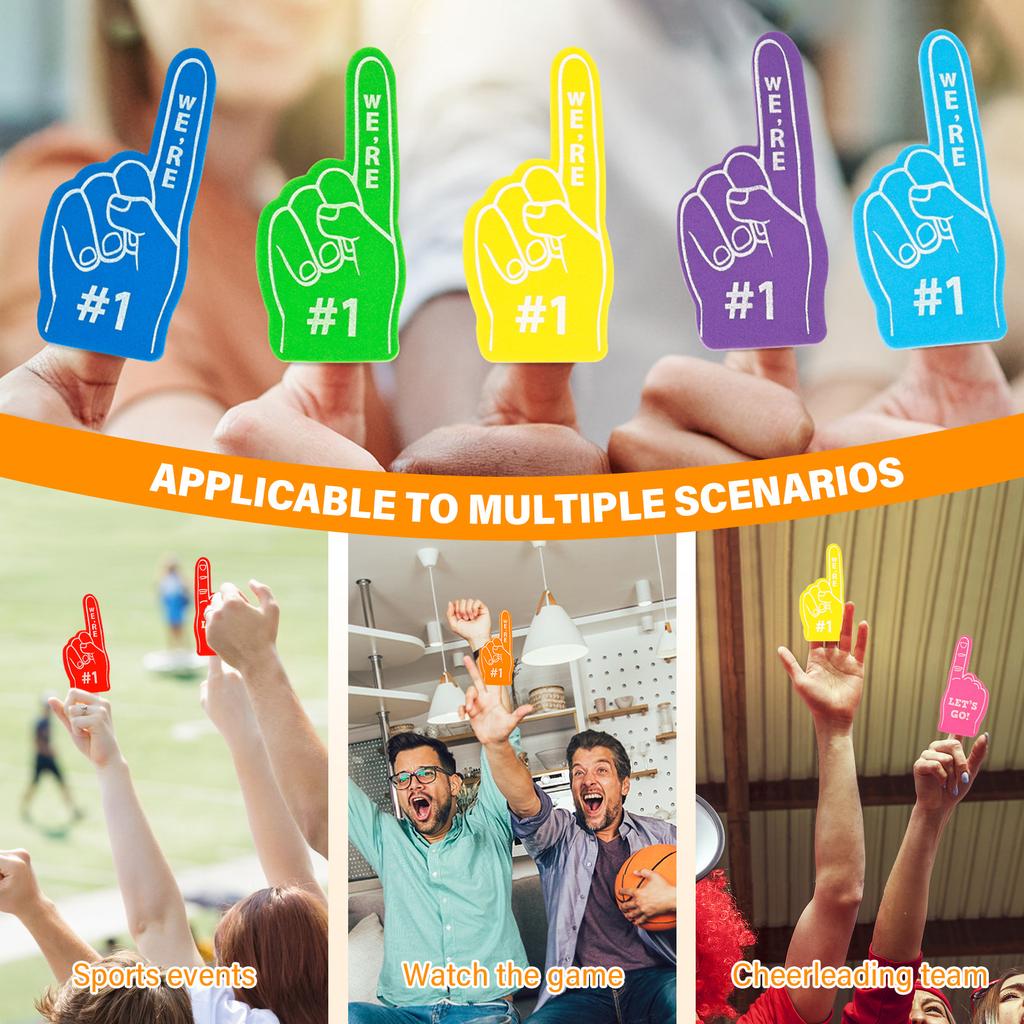 50/150 st Hejarklackshandskar Nr 1 Spel Hejarklackshandskar Tecknad JätteHejarklack Nr 1 Finger för Hejarklack Hejarklacksfest