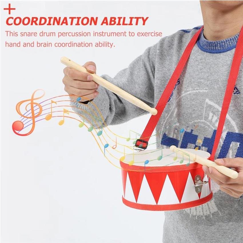 Drum Wood Kids Early Educational Musical Instrument For Children Baby Toys Beat Instrument Hand Drum Toys | Drum and Lyre Instrument | Drum Set