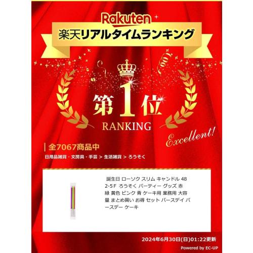 Healthy Life Birthday Candles, Slim Candles, 12cm Long, 482-5F (5 Colors X 50 Bags), Pink, for Commercial Use and Christmas Events