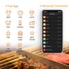 Wireless Meat Thermometer,Bluetooth Meat Thermometer with 300ft Wireless Range,Digital Cooking Thermometer with Alert for BBQ,Oven,Smoker,Air Fryer