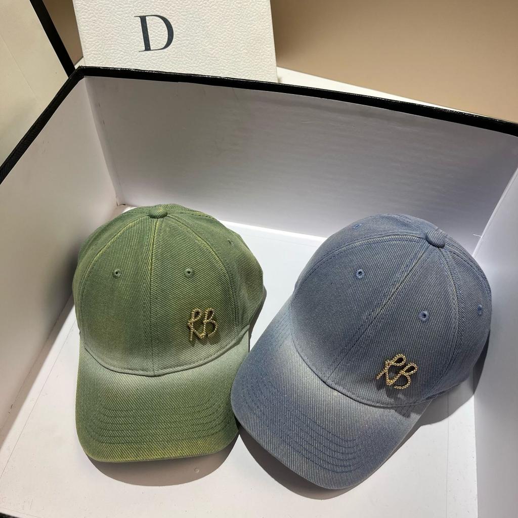 Luxury Metal Letter RB Baseball Cap Men Women Fashion Snapback Hip Hop Caps Adjustable Bone Dad Hat Outdoor Visor Sun Hats