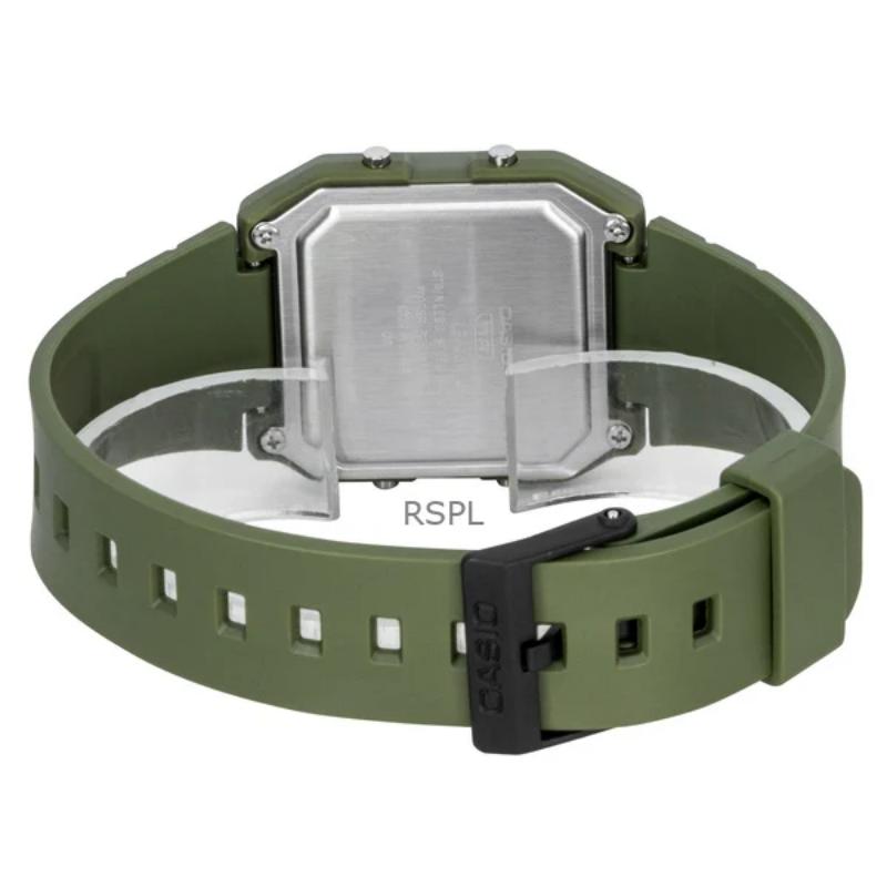 Casio Orologio da polso da uomo al quarzo con allarme, resistente all'acqua, in resina LF-30W-3A