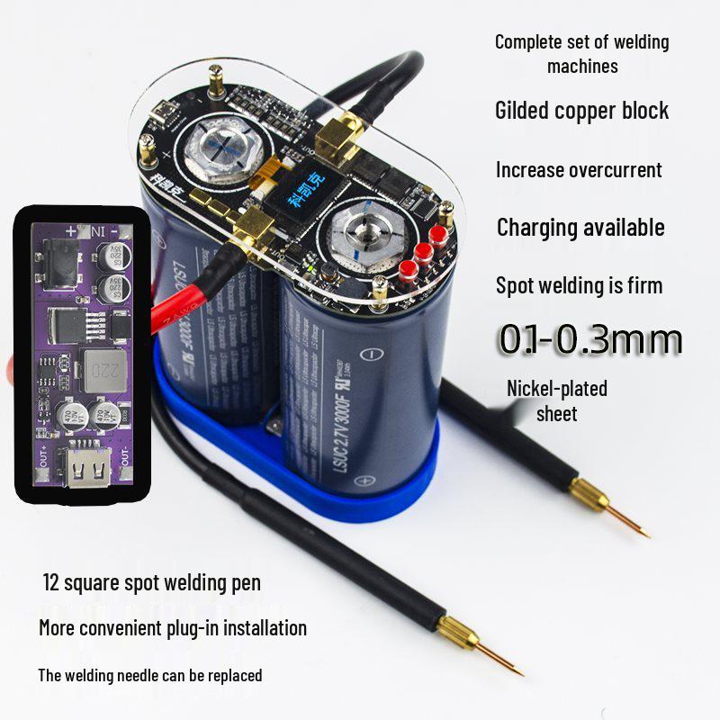 K7 Dual Pulse Capacitor Spot Welder & Intelligent Control Display for 18650 Lithium Battery DIY