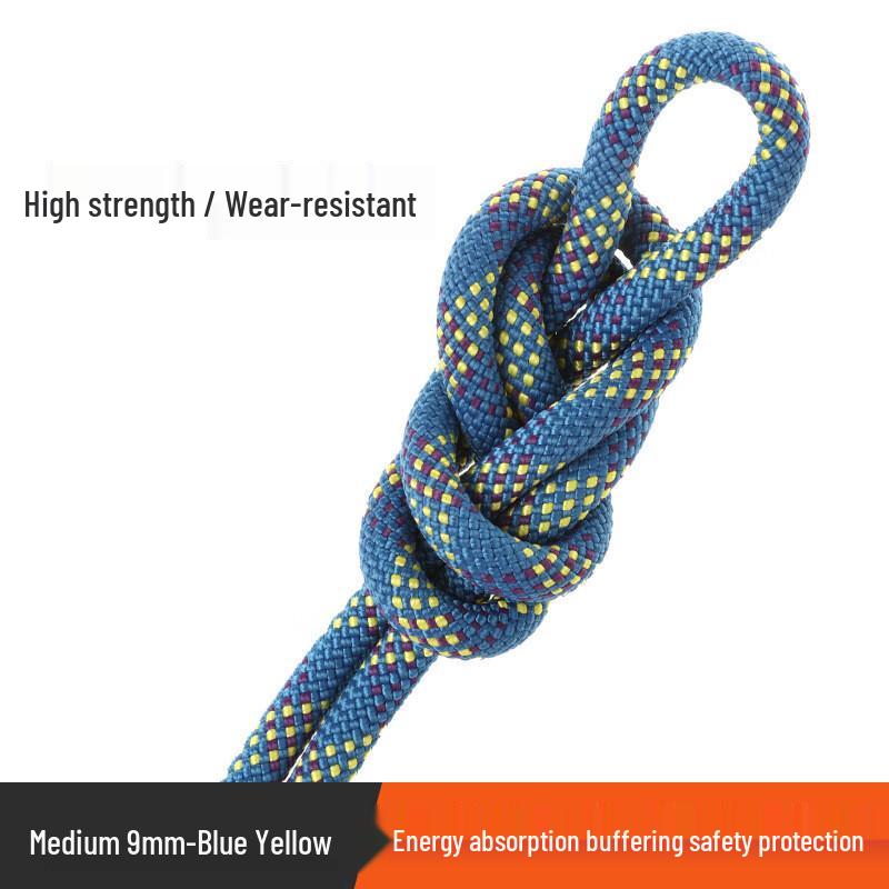 Outdoor Dynamic Climbing & Safety Rope 9mm x 10m