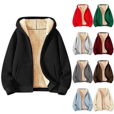 Men's Coat Heavy And Fleece Thick Men's Hoodie Cardigan