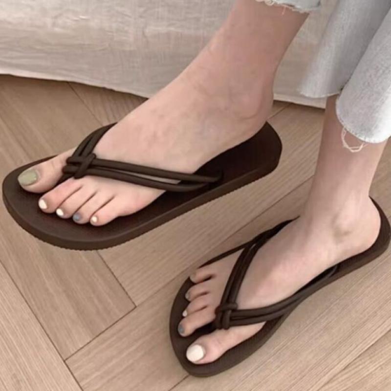 New Arrivals Open Run Women Summer Twisted Strap Flat Slipper Flip Flop