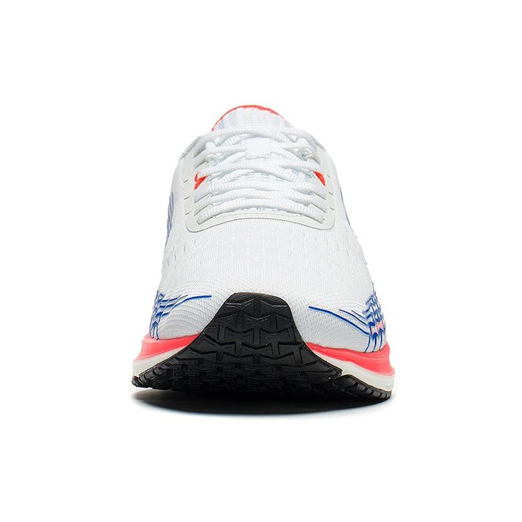 New LiNing Li Ning Running Collection Breathable And Resilient Low Top Running Shoes Men's White Blue ARMS039-2