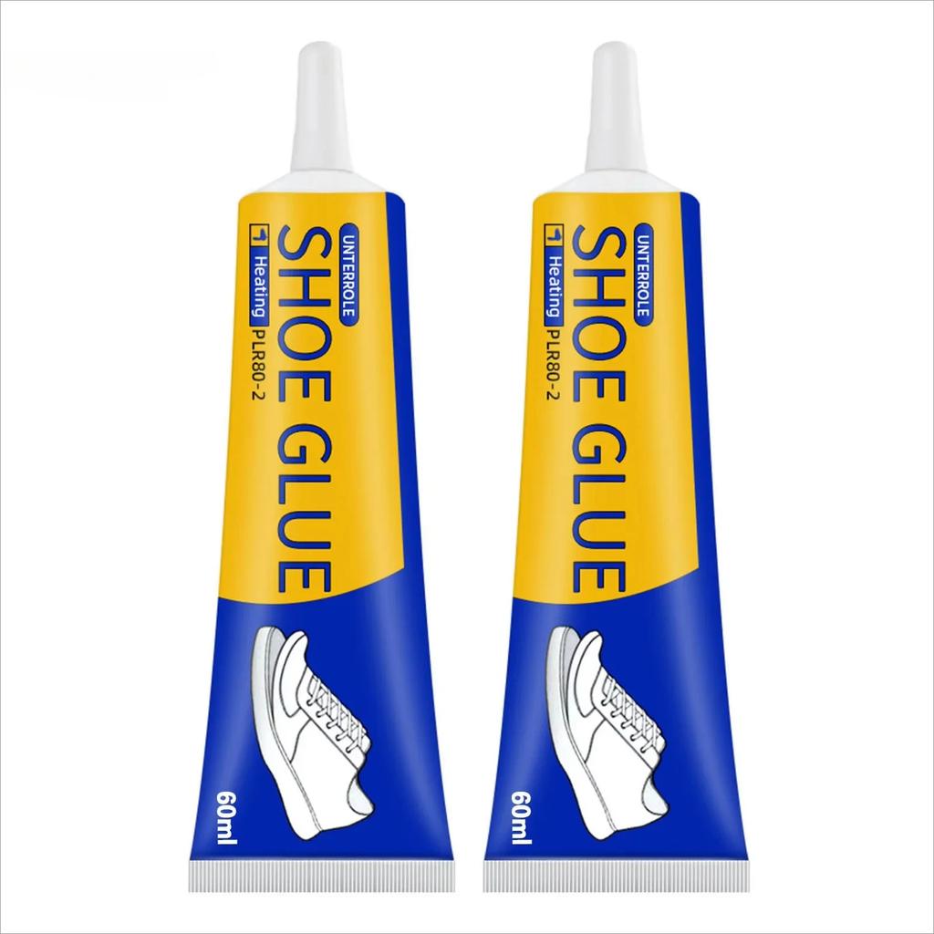 Strong Shoe Glue 60ml, Waterproof Shoe Adhesive Fast Dry for Repair, Sneaker Boot Fix, Transparent Soft Resin DIY Craft Glue