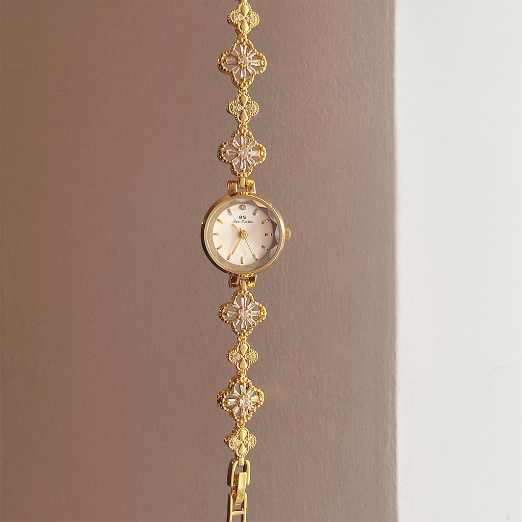 Light Luxury Elegant Watch for Women, Waterproof Zircon Small Dial, High-end Quartz Watches for Women, Gift Paired with Dress